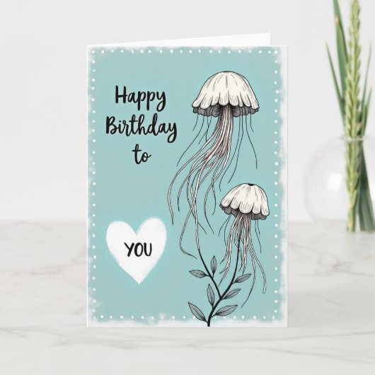 Carte de joyeux anniversaire océanique (Devant)