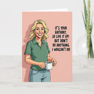 Carte de Joyeux Anniversaire pour Femme