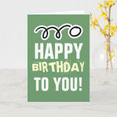 Carte de joyeux anniversaire pour le joueur et le (Fleur jaune)