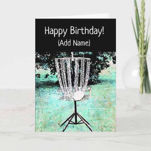 Carte de joyeux anniversaire pour un golfeur de (Devant)