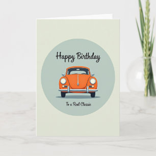 Carte de Joyeux Anniversaire pour une Voiture de C