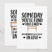 Carte de Joyeux Anniversaire Un Jour Tu Trouveras  (Devant / Derrière)