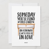 Carte de Joyeux Anniversaire Un Jour Tu Trouveras  (Dos)