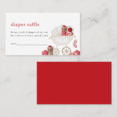 Carte de joyeux Baby shower de Noël (Devant / Derrière)