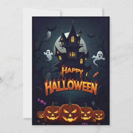 Carte de Joyeux Halloween (Devant)