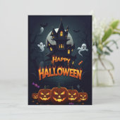 Carte de Joyeux Halloween (Debout devant)