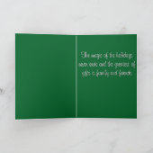 Carte de Joyeux jours fériés de l'enseignant de da (Intérieur)