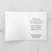 Carte de Joyeux Joyeux Joyeux Interconfessionnels (Intérieur)