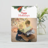 Carte de Joyeux Joyeux Joyeux Wreath (Debout devant)