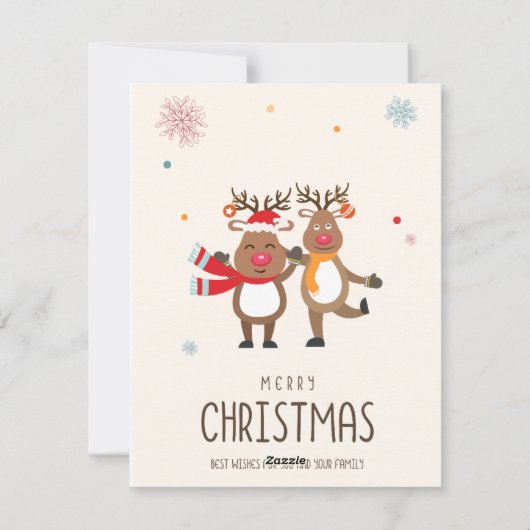 Carte de Joyeux Noël (Dos)