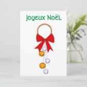Carte de Joyeux Noël (Debout devant)