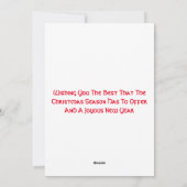 Carte de Joyeux Noël (Dos)