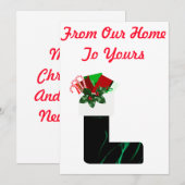 Carte de Joyeux Noël (Devant / Derrière)