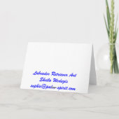 Carte de Joyeux Noël (Dos)