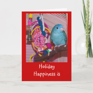 Carte de Joyeux Noël, bonnes fêtes Linnie Parake