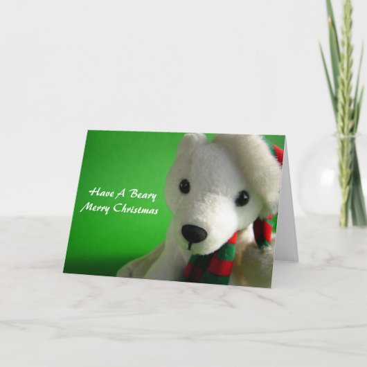 Carte de Joyeux Noël de Beary (Devant)