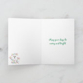 Carte de Joyeux Noël de Bichon Frise (Intérieur)