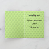 Carte de Joyeux Noël de houx (Intérieur)