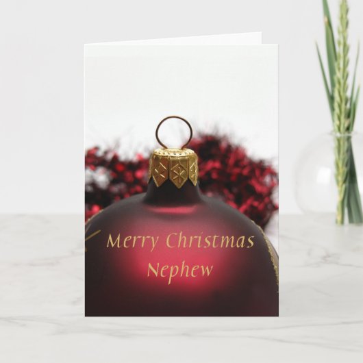 Carte de Joyeux Noël de neveu (Devant)