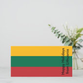 Carte de Joyeux Vacances de Lituanie (Debout devant)