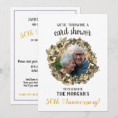 Carte de Jubilé d'Or avec Photo et Confettis (Devant / Derrière)