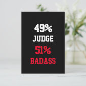 Carte de juge Badass (Debout devant)