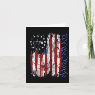 Carte De Juillet Chemises Nous Le Peuple 1776 Drapeau Us