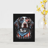 Carte De Juillet Patriotique Allemand Raccourci Pointer  (Fleur jaune)