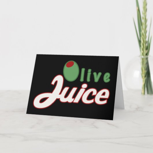 Carte de jus d'olive (Devant)