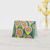 Carte "de kaléidoscope floral" (Fleur jaune)