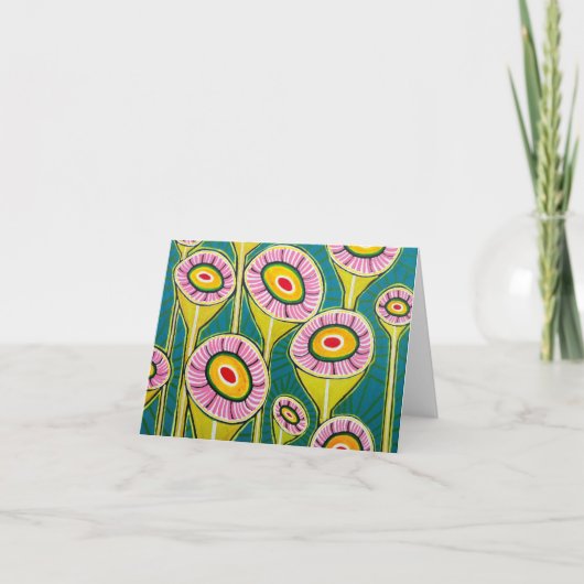Carte "de kaléidoscope floral" (Devant)