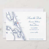 Carte de Kill Devil Hills NC pour mariage Navy Out (Devant)