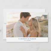 Carte de Kill Devil Hills NC pour mariage Navy Out (Dos)