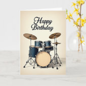 Carte de kit de batterie festive (Fleur jaune)