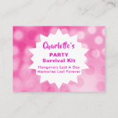 Carte de kit de survie à faire soi-même (Dos)