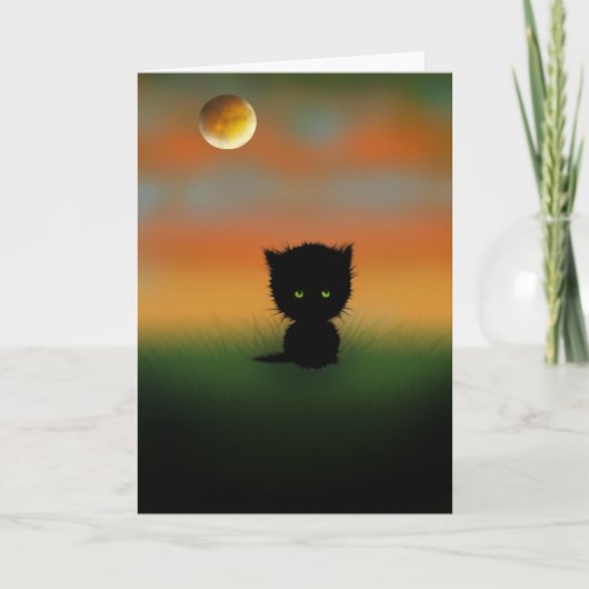 Carte de kitten Halloween par Molly Harrison (Devant)