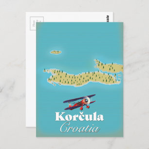 Carte de Korčula Croatie