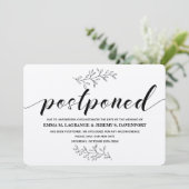 Carte de kraft rustique mariage reportée (Debout devant)