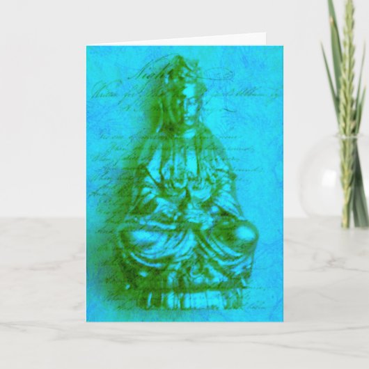 Carte de Kwan Yin de jade (Devant)
