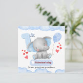 Carte de la 1ère Saint-Valentin pour bébé (Debout devant)