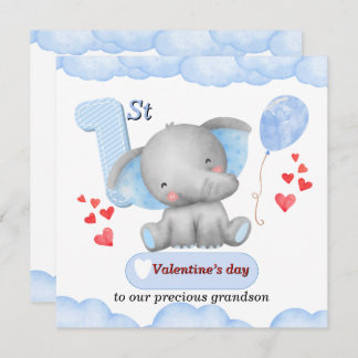 Carte de la 1ère Saint-Valentin pour bébé