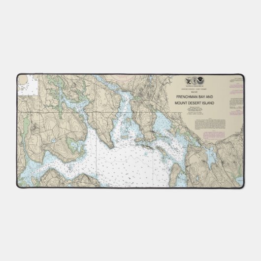 Carte de la baie Frenchman et de l'île Mount Deser (Recto)