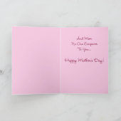 Carte de la Beauté de l'Amour d'une Mère (Intérieur)