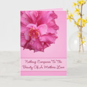 Carte de la Beauté de l'Amour d'une Mère (Fleur jaune)