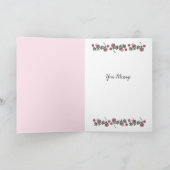 Carte de la bénédiction aaronique à bordure de ros (Intérieur)