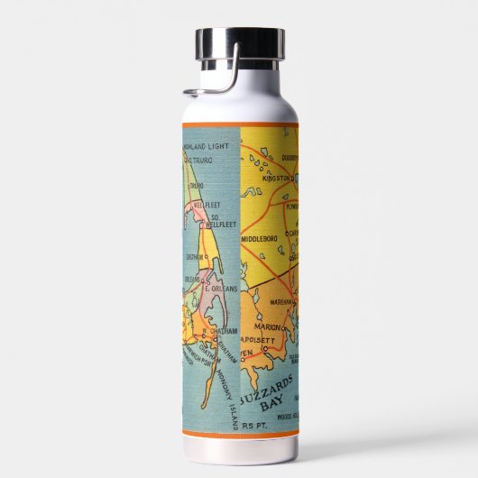 Carte de la bouteille d'eau Cape - Cape Cod Massac (Plage)