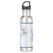 Carte de la bouteille d'eau du Massachusetts du Ca (Devant)