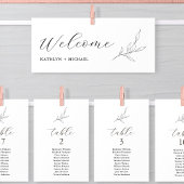 Carte de la branche Feuille d'olive de table moder