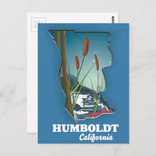 Carte de la californie d'Humboldt (Devant / Derrière)