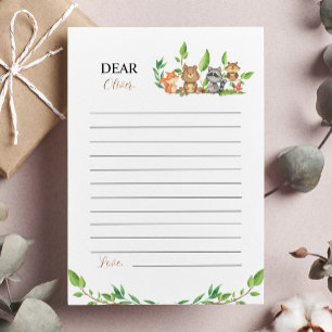 Carte de la capsule de temps Woodland Wild One Not